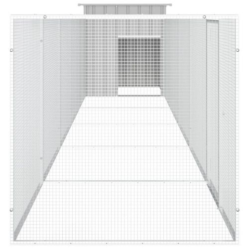 Клетка за пилета сива 600x91x100 см поцинкована стомана