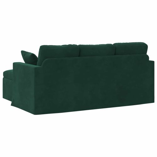 Диван Тъмен зелен 178 x 134 x 80 см Кадифе