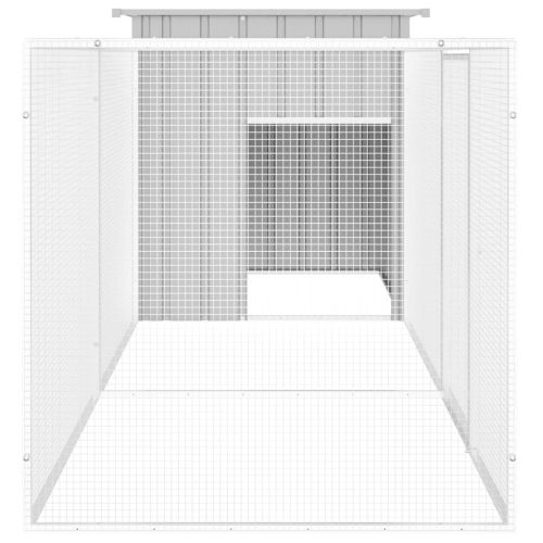 Клетка за пилета сива 300x91x100 см поцинкована стомана