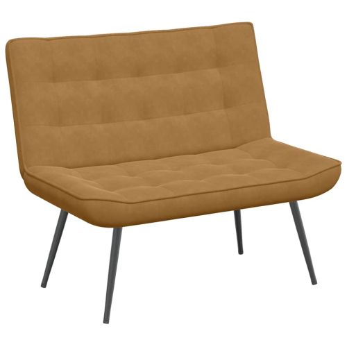 Пейка, кафява, 110x74x84 см, кадифе