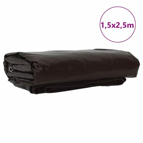 Найлон 650g / m² Кафяво 1,5 x 2,5 м Канва с PVC покритие