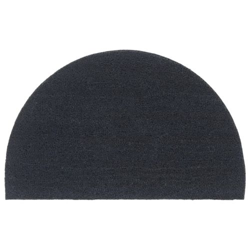 Изтривалка за врата тъмносива полукръгла 50x80 см тъфтинг кокос