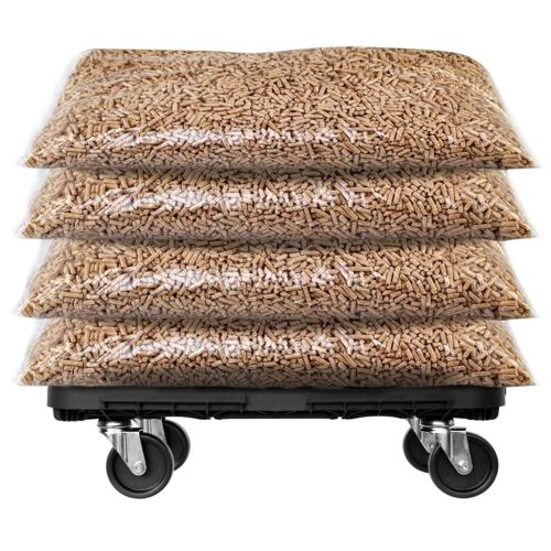 Транспортна количка черна полипропиленова 300 кг