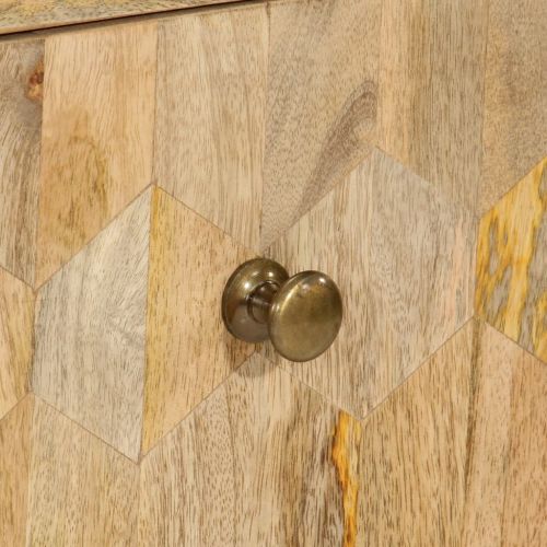 Шкаф с чекмеджета, 70x35x70 см, мангово дърво масив