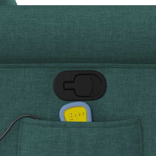 Масажен наклоняем стол, тъмнозелен, текстил