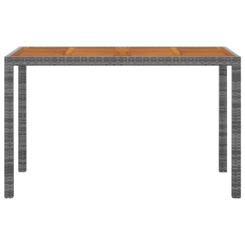 Градински комплект с възглавници 3 части полиратан сив