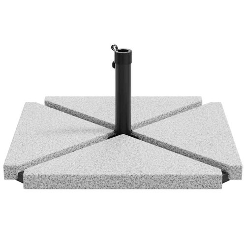 5 Piece Garden Parasol Base Set Гранит и стомана