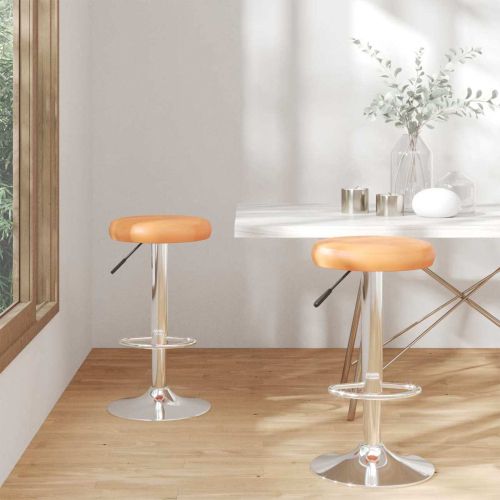 Бар стол 2 pcs 31 x 31 x 87 см Изкуствена Въртящ се