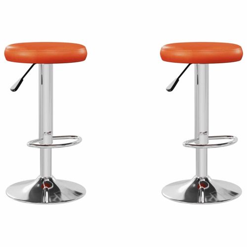Бар стол 2 pcs 31 x 31 x 87 см Изкуствена Въртящ се