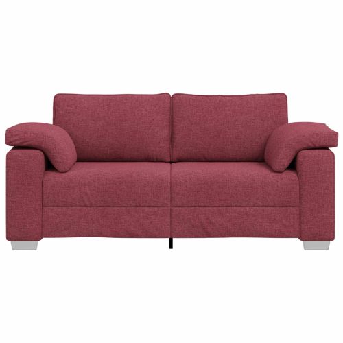 Двуместен диван Виненочервен 180 cm текстил