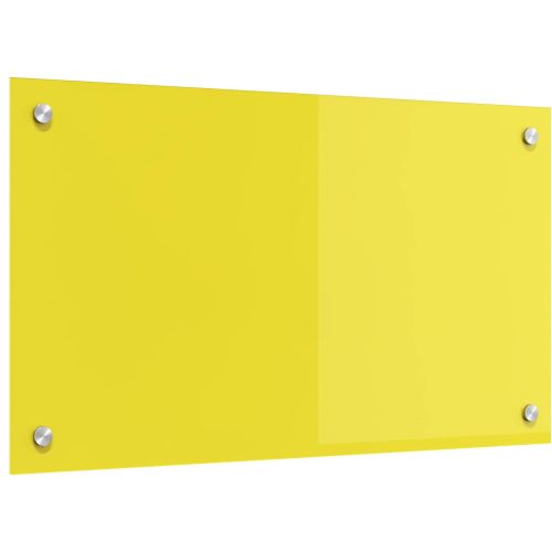 Кухненски гръб Жълто 70 x 40 cm закалено стъкло