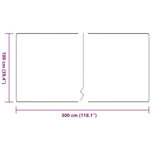 Килим пътека Антрацит 100 x 300 cm 100% Полипропилен