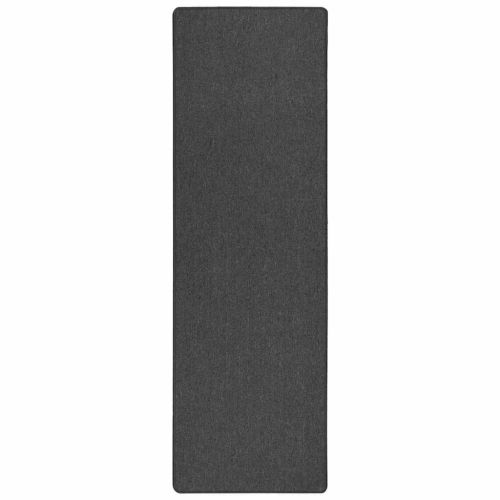 Килим пътека Тъмен сив 100 x 300 cm 100% Полипропилен