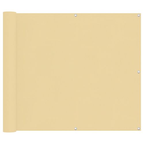 Балконен екран Пясък 100 x 1000 cm Оксфордска тъкан