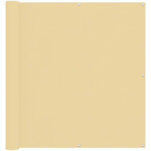 Балконен екран Пясък 110 x 800 см Оксфордска тъкан