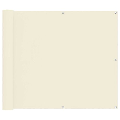 Балконен екран Крем 100 x 800 cm Оксфордска тъкан