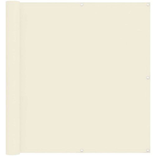 Балконен екран Крем 110 x 600 см Оксфордска тъкан