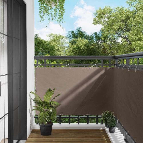 Балконен екран Таупе 100 x 300 cm Оксфордска тъкан