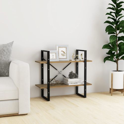 2-етажна библиотека, 80x30x70 см, борово дърво масив