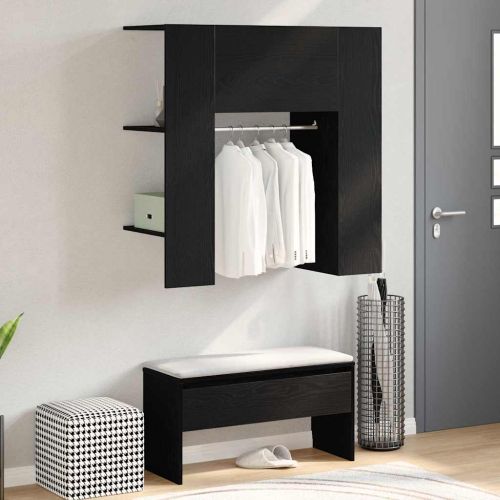 Шкаф за коридор Черния дъб 97,5 x 37 x 99 см Инженерно дърво