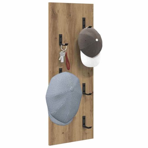 Стенен закачалка за палта Дъб 30 x 1,5 x 80 см Инженерно дърво