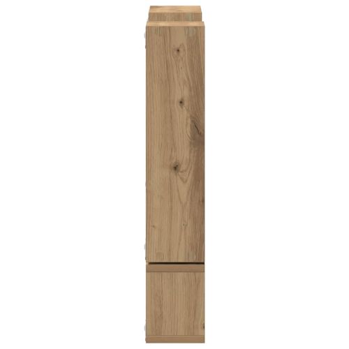 Стенен рафт Монтиране на стена Дъб 96 x 12 x 64 см