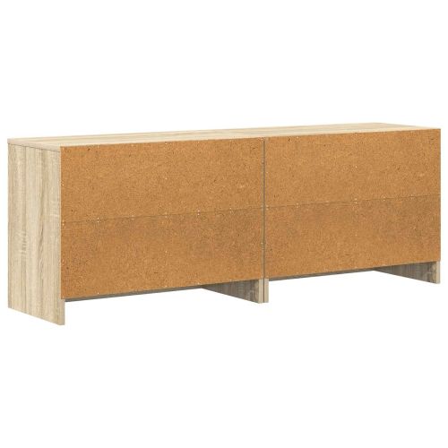 Шкаф за легло с рафт 2 pcs Дъб сонома 66 x 33 x 48 см