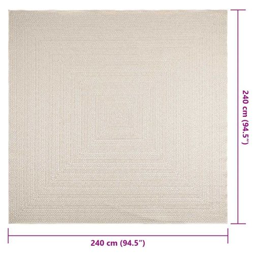 Килим "ZIZUR", 240x240 см, визия юта, за закрито и открито