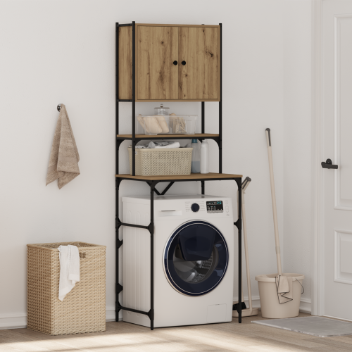 Шкаф за пералня Дъб 68 x 48,5 x 194 см Инженерно дърво