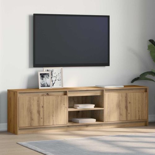 ТВ Единици 2 pcs Кафяво 180 x 34 x 50 см Инженерно дърво