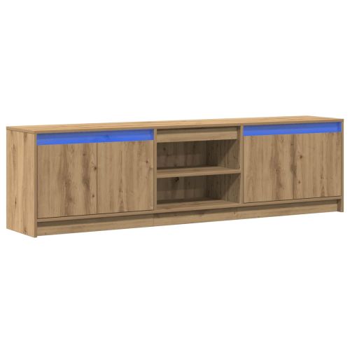 ТВ Единици 2 pcs Кафяво 180 x 34 x 50 см Инженерно дърво