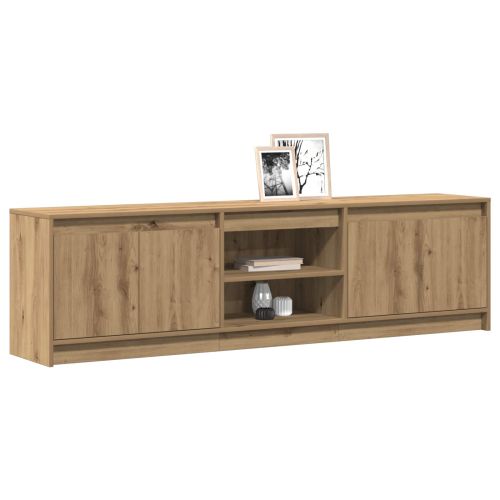 ТВ Единици 180 x 34 x 50 см Кафяво Инженерна дървесина