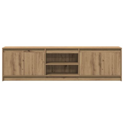 ТВ Единици 180 x 34 x 50 см Кафяво Инженерна дървесина