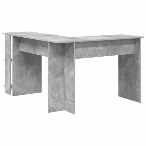 Ъглово бюро Циментено сиво 140 x 113,5 x 75 см Инженерно дърво