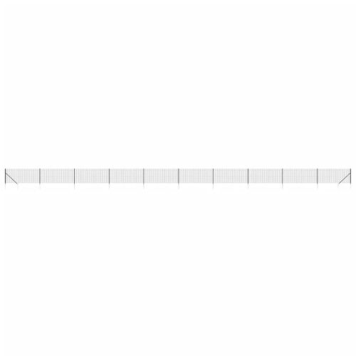 Ограда от телена мрежа с шипове, антрацит, 1,1x25 м