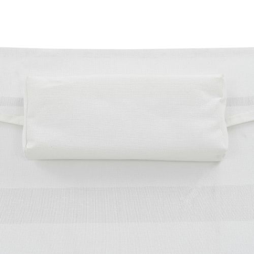 Шезлонг с възглавница, полиратан, черен