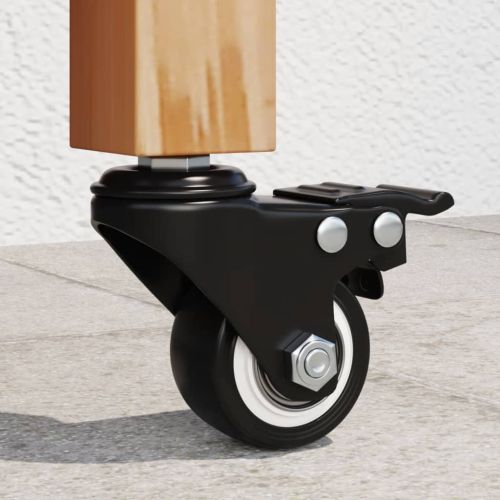 Колелца 4 бр черни 35 мм желязо