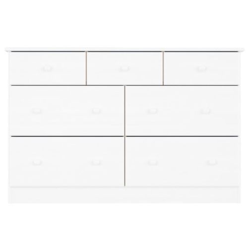 Скрин ALTA, бял, 112x35x73 см, бор масив