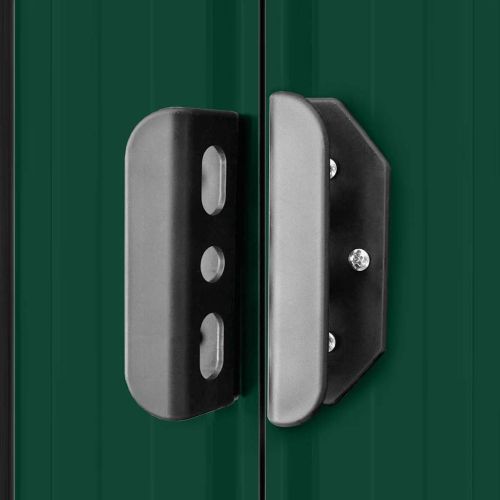 Градинска барака, 257x298x178 см, метал, зелена