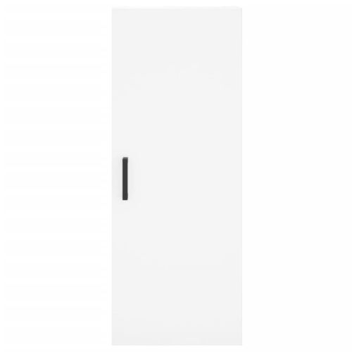 Висок шкаф, бял, 34,5x34x180 см, инженерно дърво