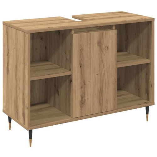 Комплект мебели за баня 3 бр. Дъб 30 x 30 x 180 см