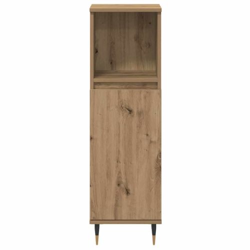 Комплект мебели за баня 3 бр. Дъб 30 x 30 x 180 см