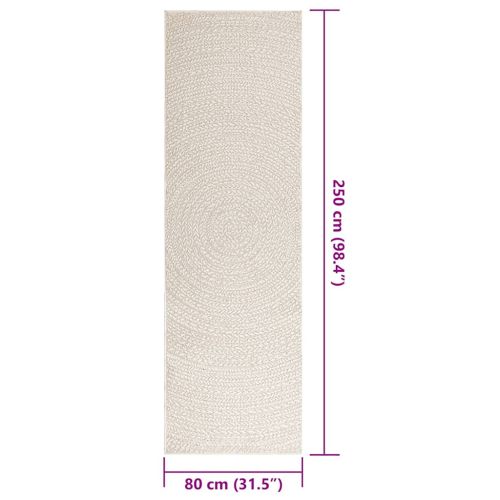 Килим "ZIZUR", 80x250 см, визия юта, за закрито и открито
