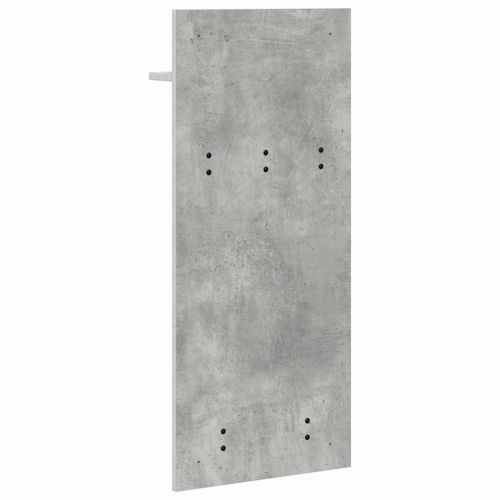 Стенен закачалка за палта с рафт Циментено сиво 40 x 10 x 90 см