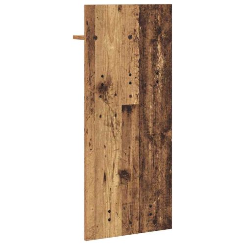 Стенен закачалка за палта с рафт Старо дърво 40 x 10 x 90 см