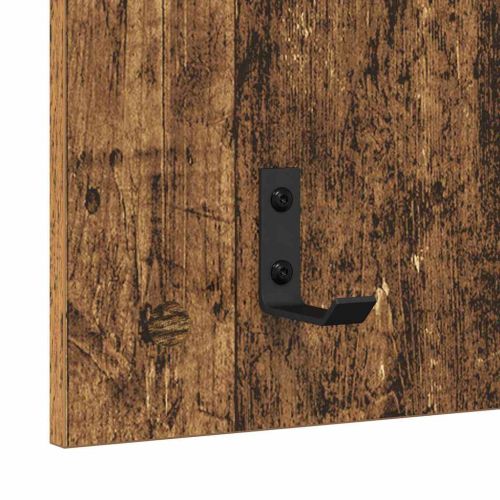 Стенен закачалка за палта с рафт Старо дърво 40 x 10 x 90 см