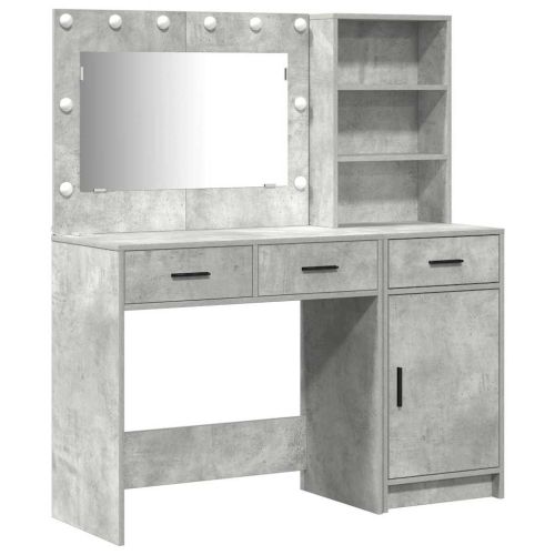 Тоалетка 2 бр. Сив 78,5 x 41 x 135 см Инженерна дървесина