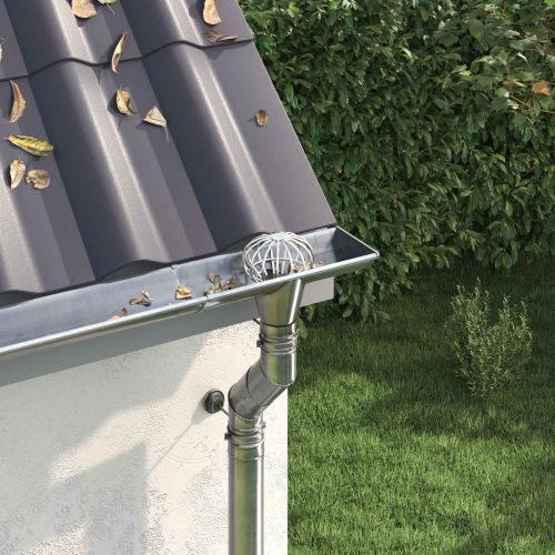 Защита за листа на улука 2 pcs Сребрист 110 мм