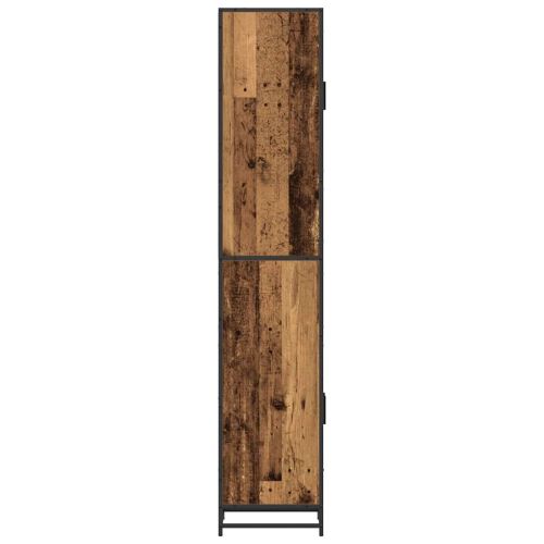 Комплект мебели за баня с рафт Старо дърво 35 x 37,5 x 188,5 см