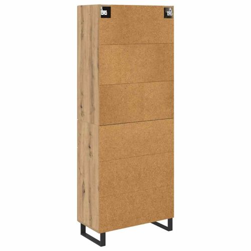 Висок шкаф с чекмедже 2 pcs Дъб 69,5 x 34 x 180 см